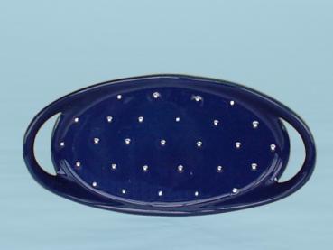 Tablett 25 oval blau 1 Punkt