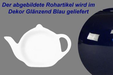 Teebeutelablage glänzend blau