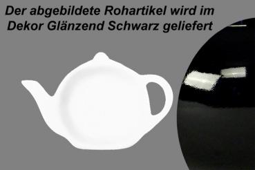 Teebeutelablage glänzend schwarz