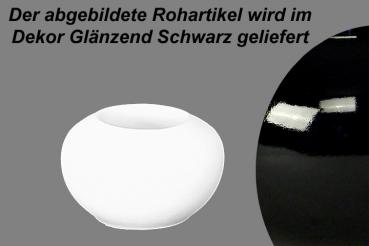 Teelicht glänzend schwarz