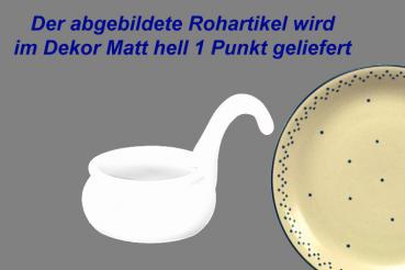 Teelicht mit Henkel matt hell