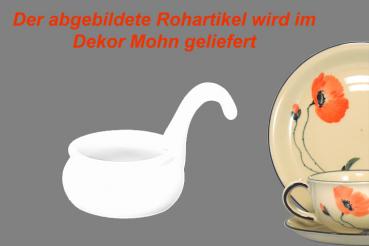 Teelicht mit Henkel Mohn