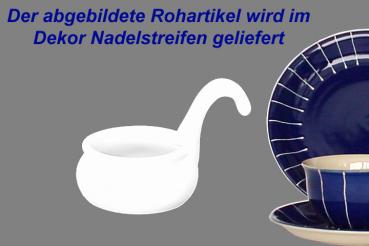 Teelicht mit Henkel Nadelstreifen