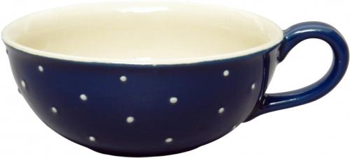 Teetasse Roxi groß blau 1 Punkt