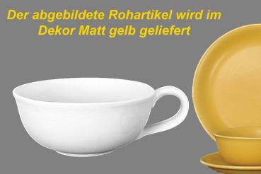 Teetasse Roxi groß matt gelb