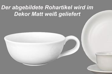 Teetasse Roxi groß matt weiß