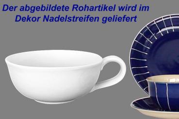 Teetasse Roxi groß Nadelstreifen blau