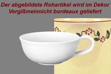 Teetasse Roxi groß Vergissmeinnicht bordeaux