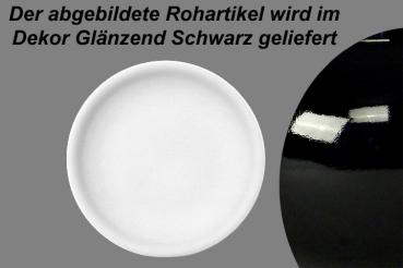 Teller 24 flach glänzend schwarz