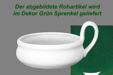 Tiegel grün Sprenkel