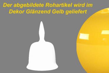 Tischglocke klein glänzend gelb