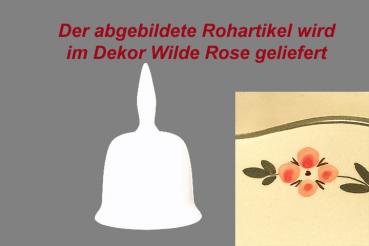 Tischglocke klein Wilde Rose
