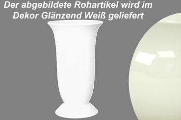 Tulpenvase 8 cm glänzend weiß