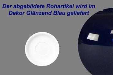 Untertasse Becher glänzend blau