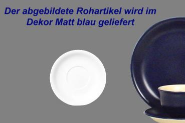 Untertasse Becher matt blau