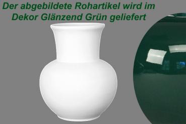 Vase Gr.III 15 glänzend grün