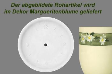 Wanduhr Dekor Margueritenblume