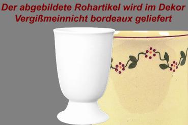 Weinbecher Vergissmeinnicht bordeaux