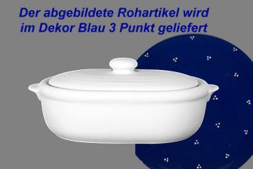 Wursttopf blau 3 Punkt