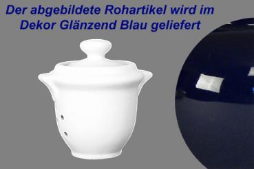 Zwiebeltopf glänzend blau