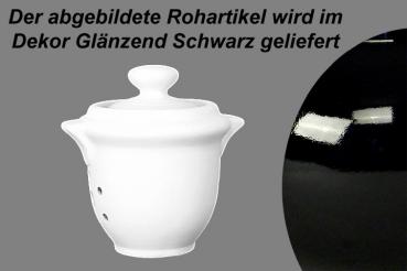 Zwiebeltopf glänzend schwarz