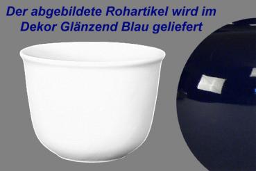 Übertopf 19 glänzend blau