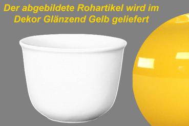 Übertopf 14 glänzend gelb