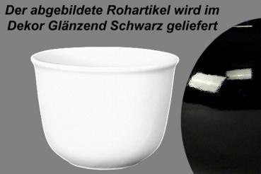 Übertopf 19 glänzend schwarz