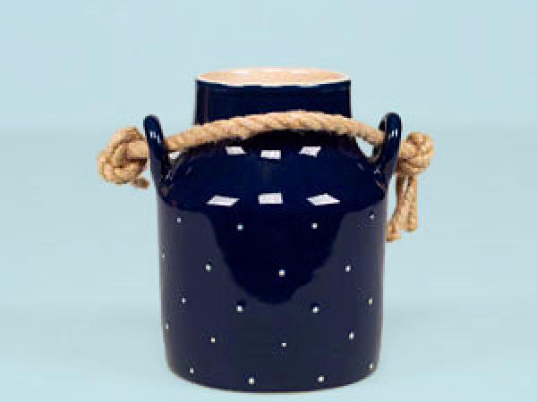 Milk can 13 cm blue 1 point