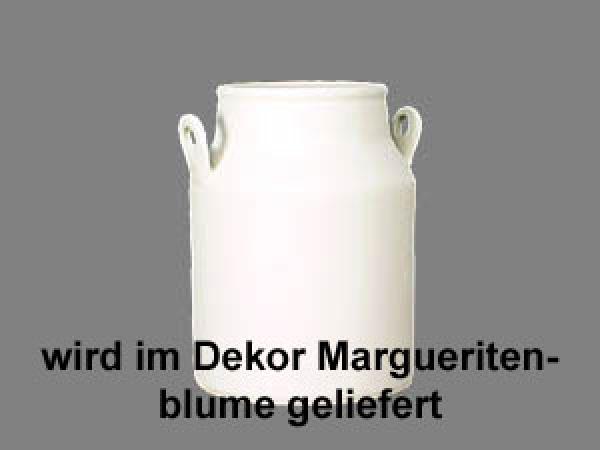 Milchkanne H 18 cm Dekor Margueritenblume