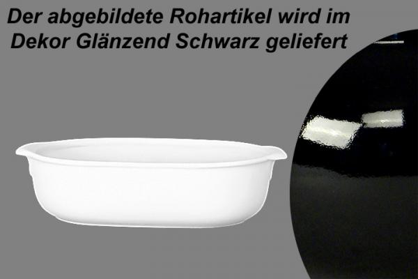 Auflaufform 24 glänzend schwarz