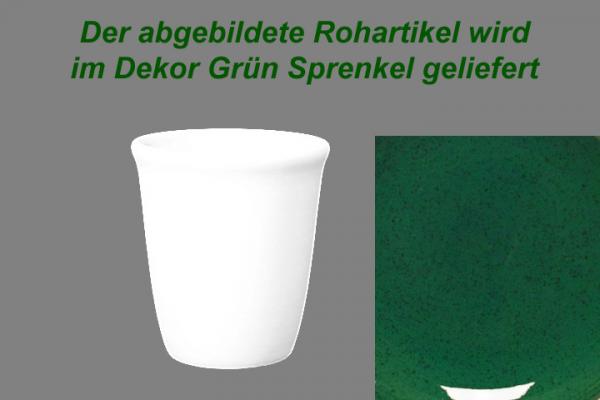 Becher Bacchus grün Sprenkel