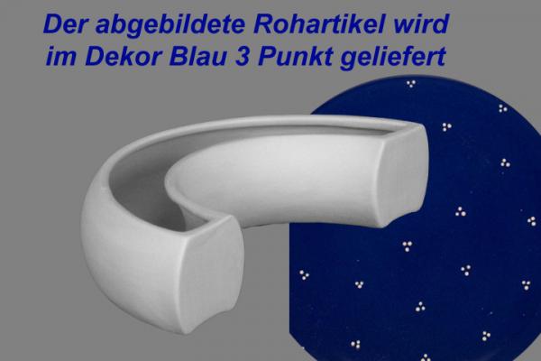 Blütenkranz Halb blau 3 Punkt