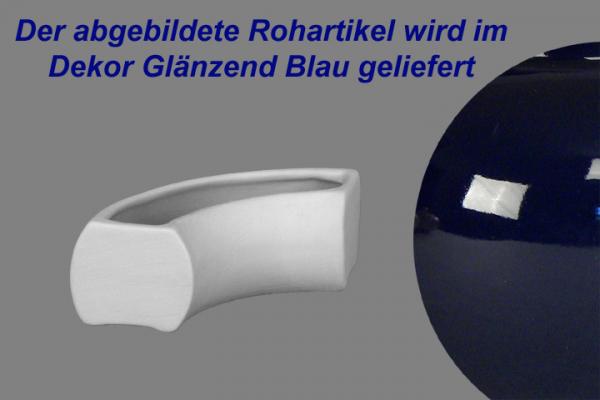 Blütenkranz Viertel glänzend blau