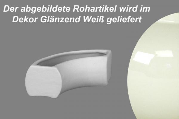 Blütenkranz Viertel glänzend weiß