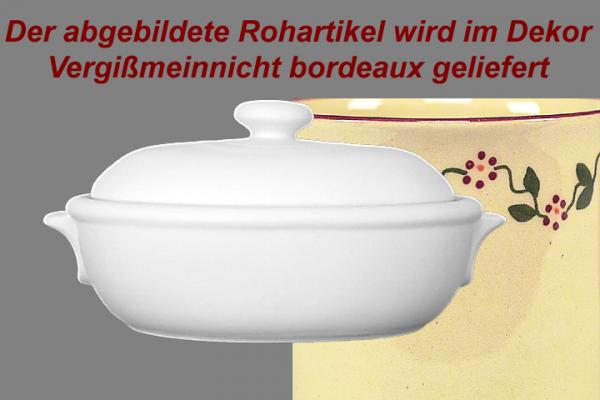 Brottopf groß Vergissmeinnicht bordeaux