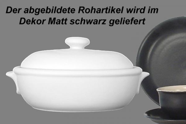 Brottopf groß matt schwarz