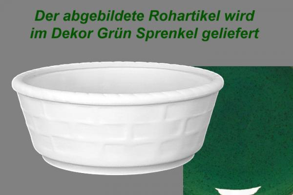 Brötchenkorb grün Sprenkel