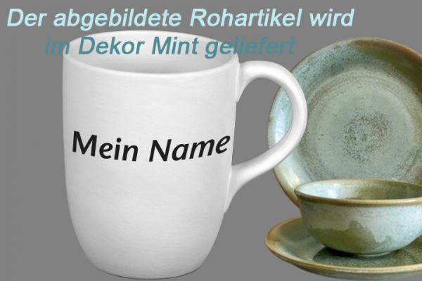 Cappuccinotasse mit Schrift Mint