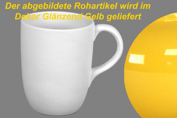 Cappuccinotasse glänzend gelb