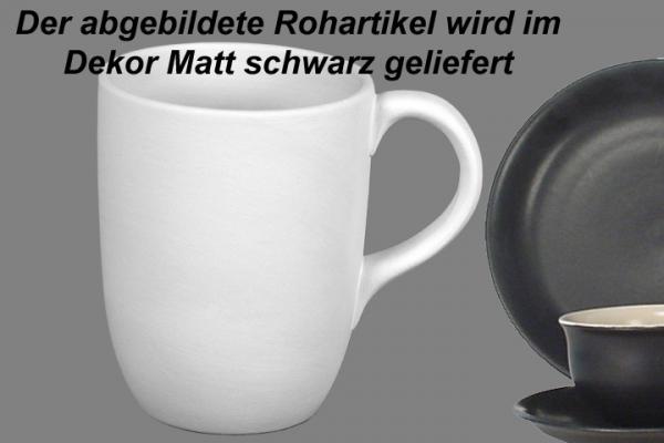 Cappuccinotasse matt schwarz