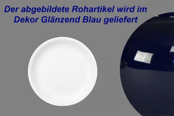 Dessertteller 19 glänzend blau