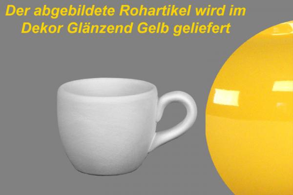 Espresso-Tasse glänzend gelb