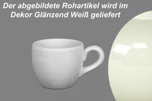 Espresso-Tasse glänzend weiß