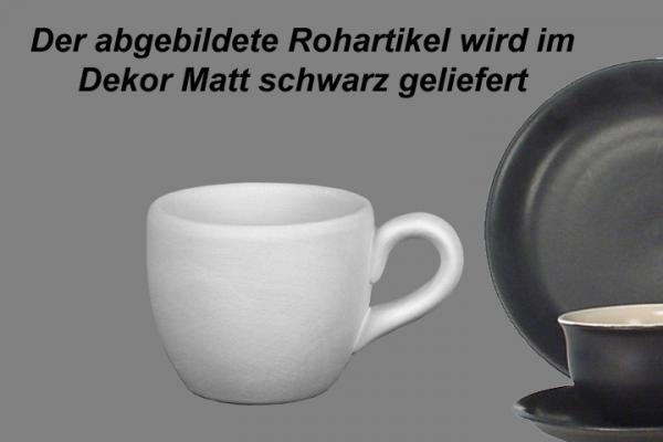 Espresso-Tasse matt schwarz