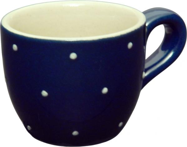 Espresso-Tasse blau 1 Punkt