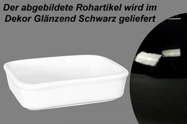 Fischbüchse 12,5 x 10 glänzend schwarz