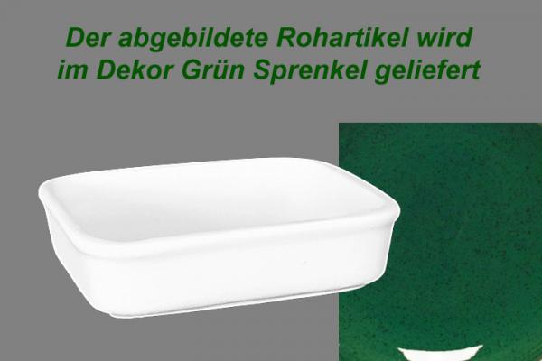 Fischbüchse 12,5 x 10 grün Sprenkel