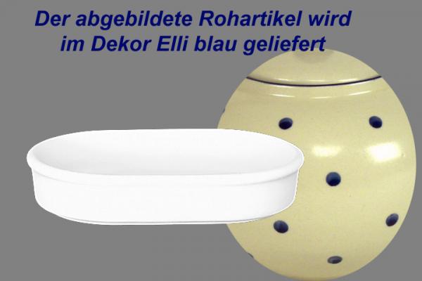 Fischbüchse oval Elli blau