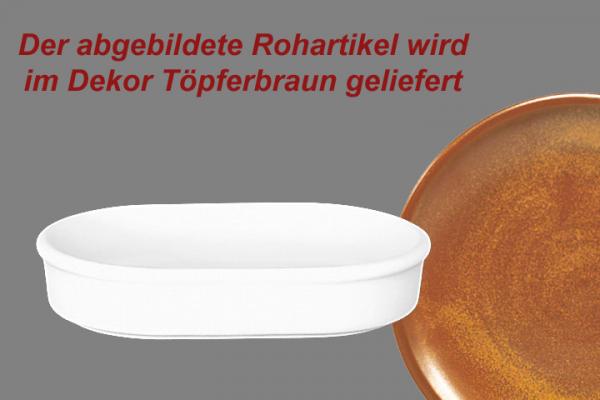 Fischbüchse oval braun